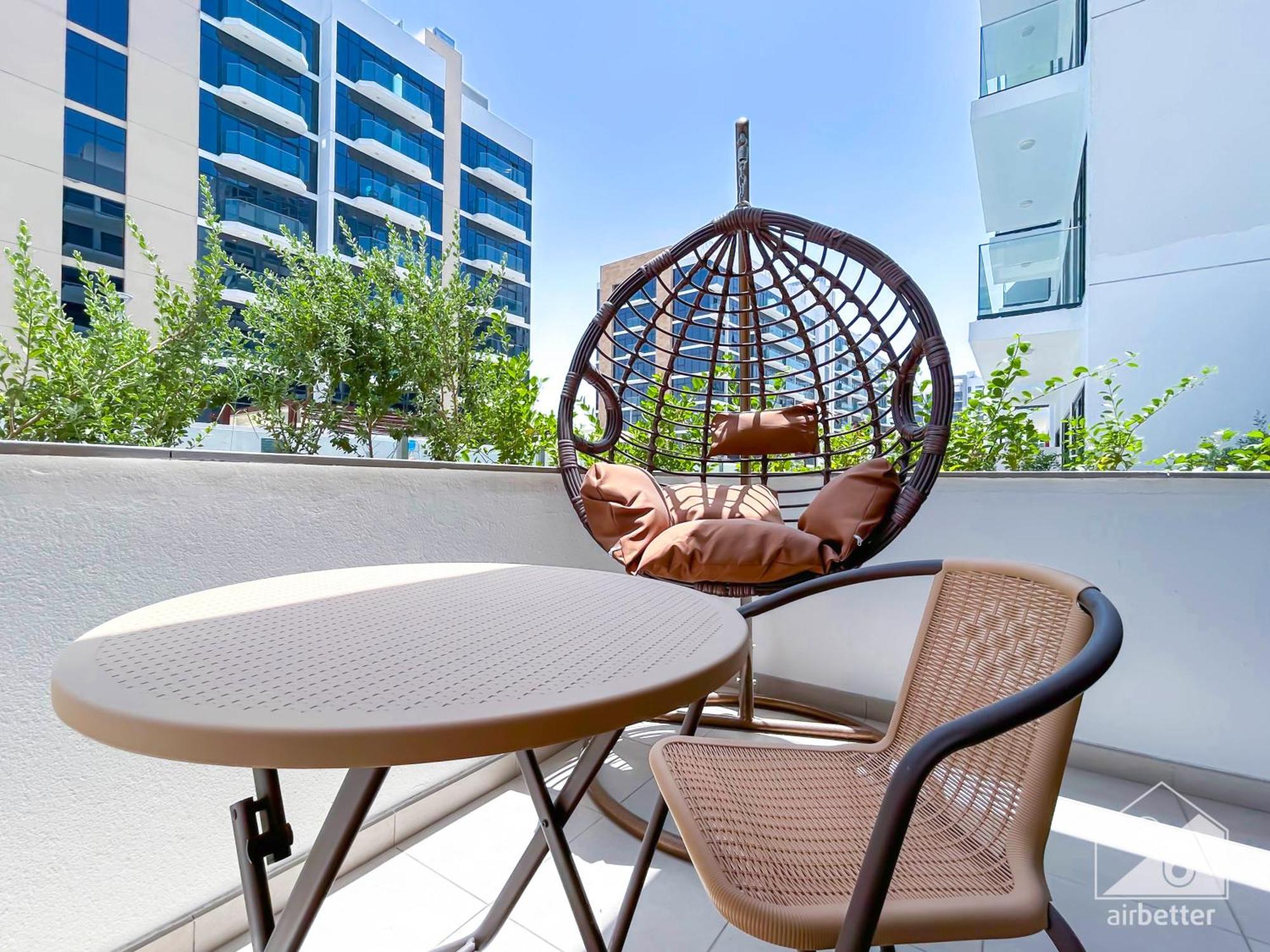 Charming Studio With Balcony In Azizi Riviera Dubai Eksteriør bilde