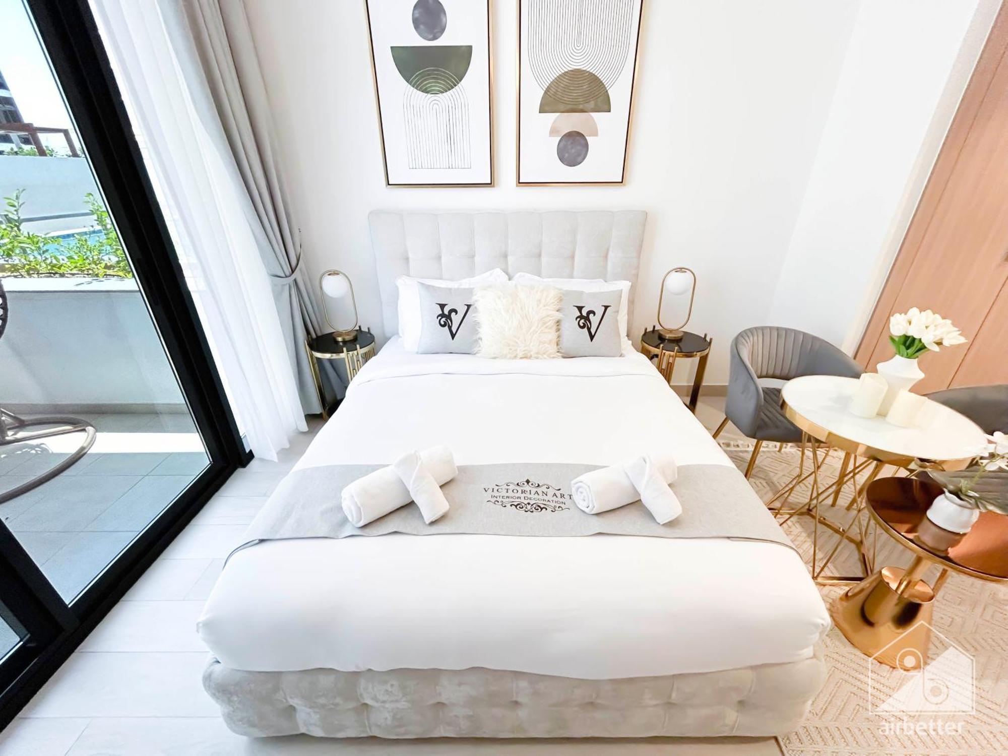 Charming Studio With Balcony In Azizi Riviera Dubai Eksteriør bilde